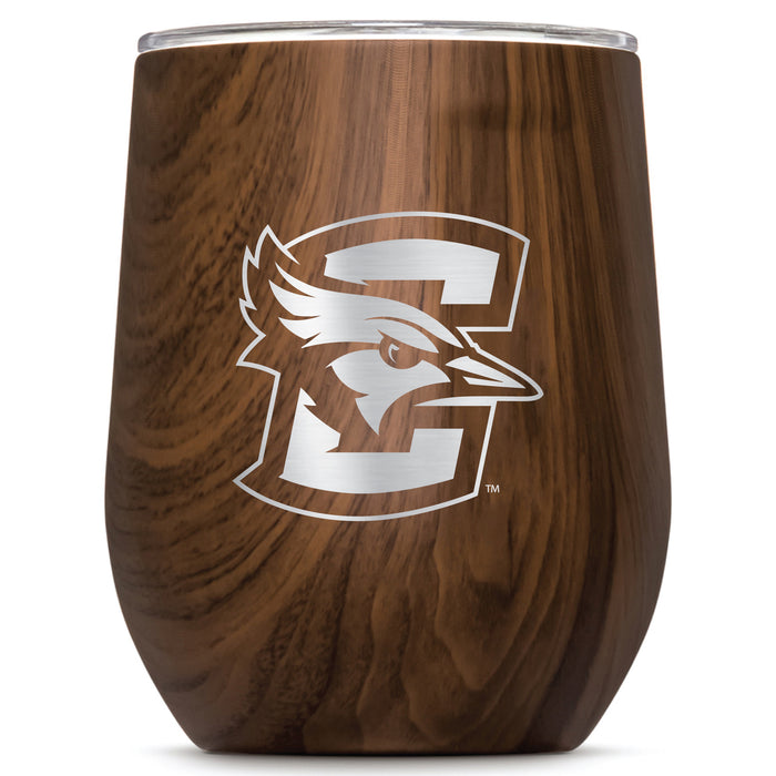 Corkcicle Stemless Wine Glass with Creighton University Bluejays Primary Logo