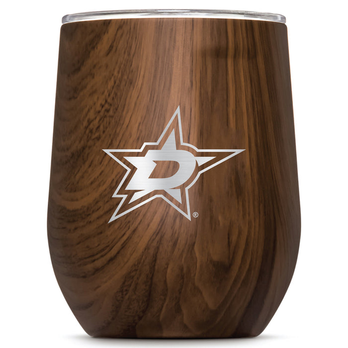 Corkcicle Stemless Wine Glass with Dallas Stars Primary Logo