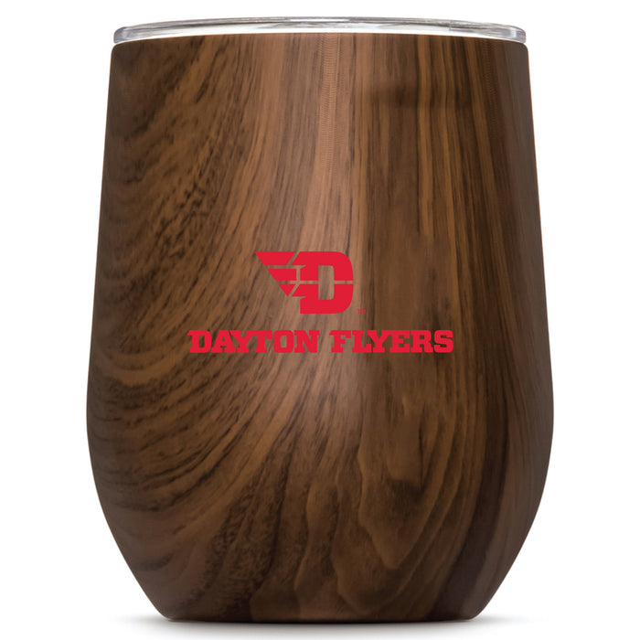 Corkcicle Stemless Wine Glass with Dayton Flyers Secondary Logo