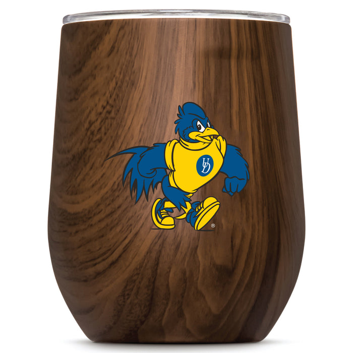 Corkcicle Stemless Wine Glass with Delaware Fightin' Blue Hens Secondary Logo