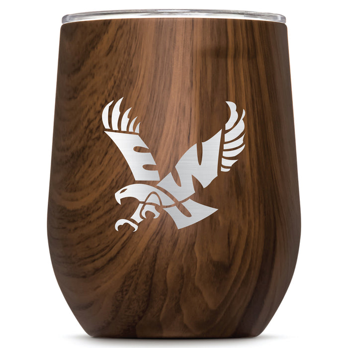Corkcicle Stemless Wine Glass with Eastern Washington Eagles Primary Logo
