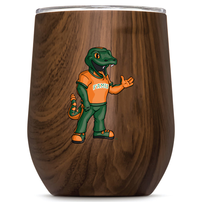 Corkcicle Stemless Wine Glass with Florida A&M Rattlers Secondary Logo