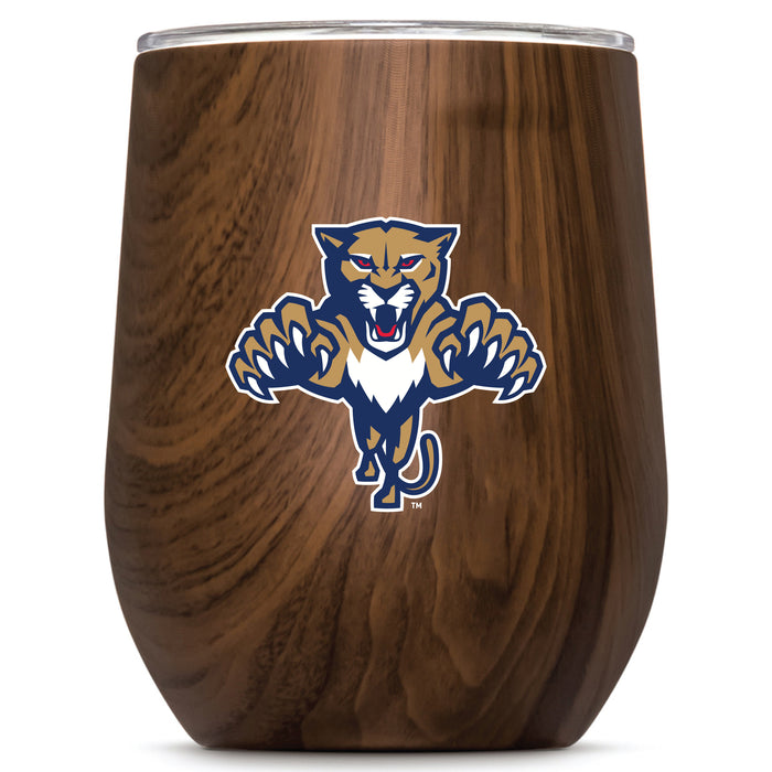 Corkcicle Stemless Wine Glass with Florida Panthers Secondary Logo