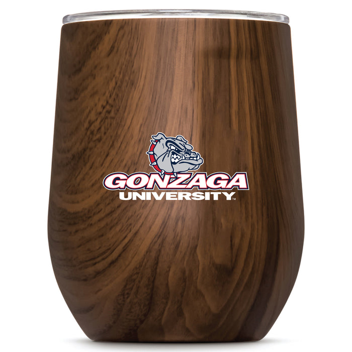 Corkcicle Stemless Wine Glass with Gonzaga Bulldogs Primary Logo