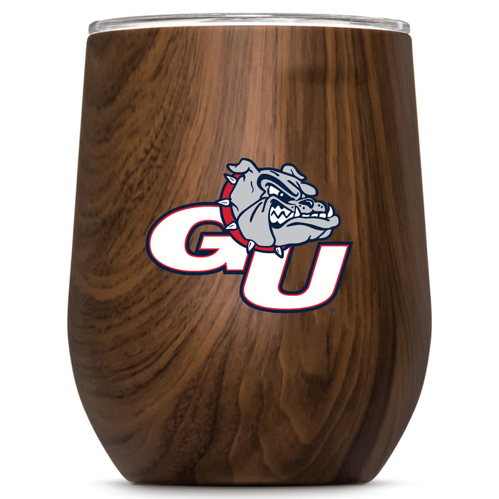 Corkcicle Stemless Wine Glass with Gonzaga Bulldogs Secondary Logo