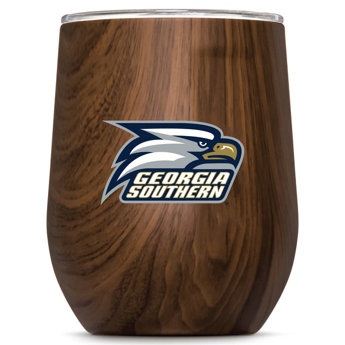 Corkcicle Stemless Wine Glass with Georgia Southern Eagles Secondary Logo