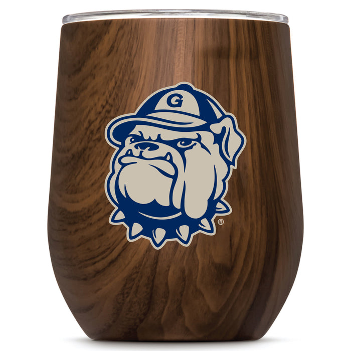 Corkcicle Stemless Wine Glass with Georgetown Hoyas Secondary Logo