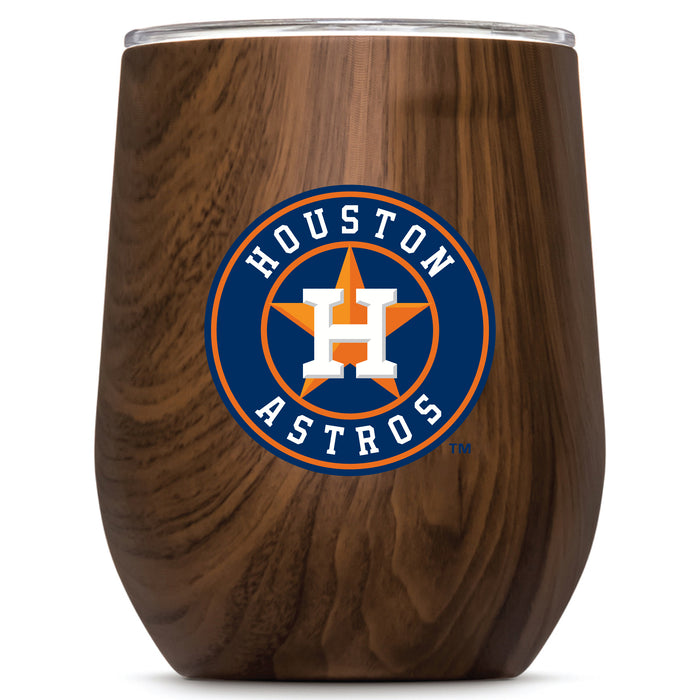 Corkcicle Stemless Wine Glass with Houston Astros Secondary Logo