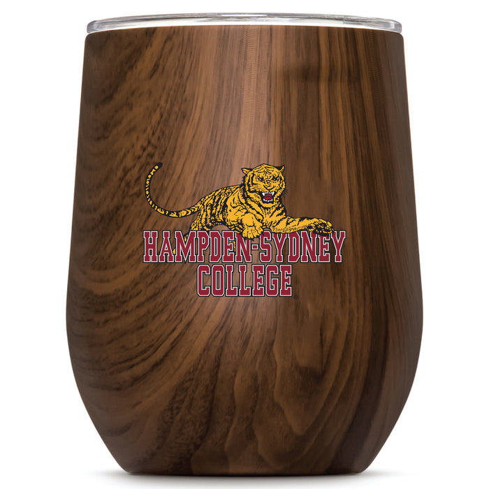 Corkcicle Stemless Wine Glass with Hampden Sydney Secondary Logo