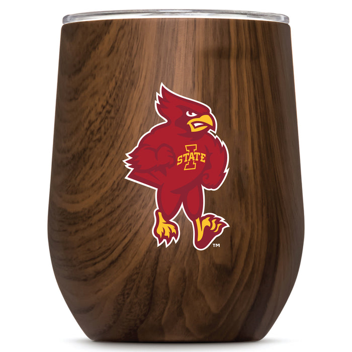 Corkcicle Stemless Wine Glass with Iowa State Cyclones Secondary Logo