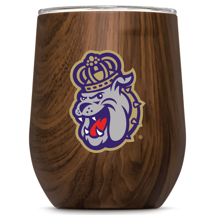 Corkcicle Stemless Wine Glass with James Madison Dukes Secondary Logo