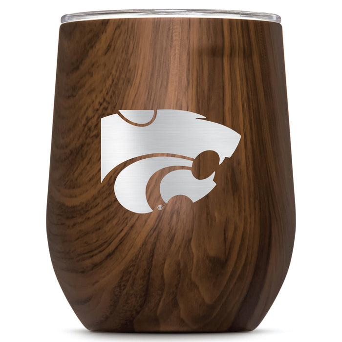 Corkcicle Stemless Wine Glass with Kansas State Wildcats Primary Logo