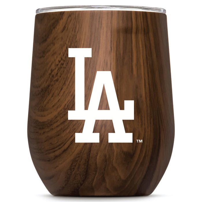 Corkcicle Stemless Wine Glass with Los Angeles Dodgers Primary Logo