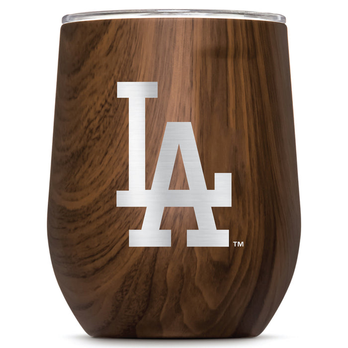 Corkcicle Stemless Wine Glass with Los Angeles Dodgers Primary Logo