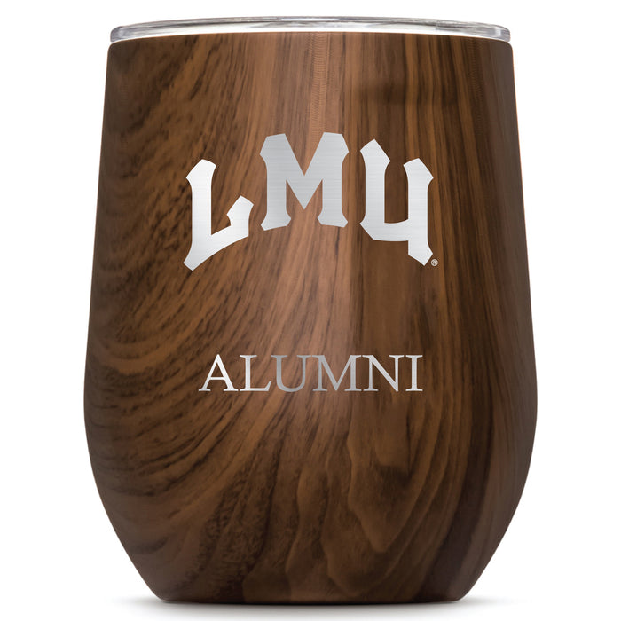 Corkcicle Stemless Wine Glass with Loyola Marymount University Lions Alumnit Primary Logo