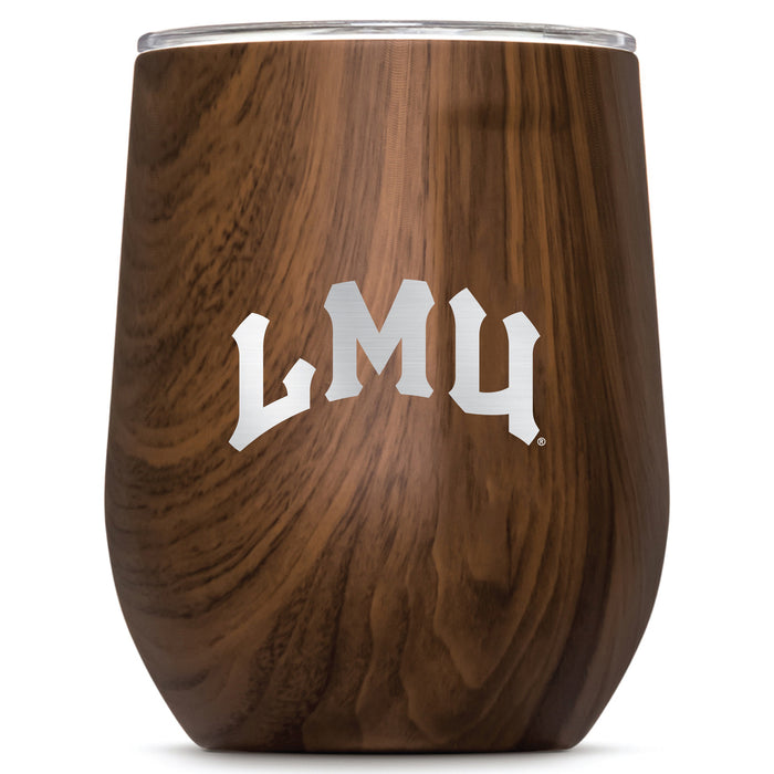 Corkcicle Stemless Wine Glass with Loyola Marymount University Lions Primary Logo