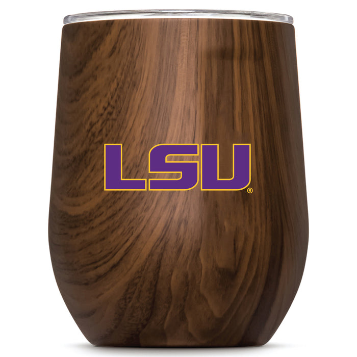 Corkcicle Stemless Wine Glass with LSU Tigers Primary Logo