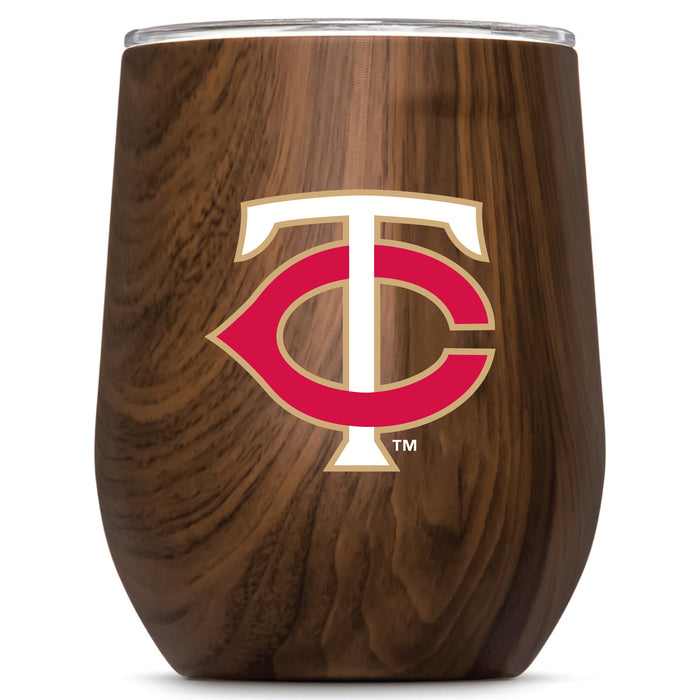 Corkcicle Stemless Wine Glass with Minnesota Twins Secondary Logo