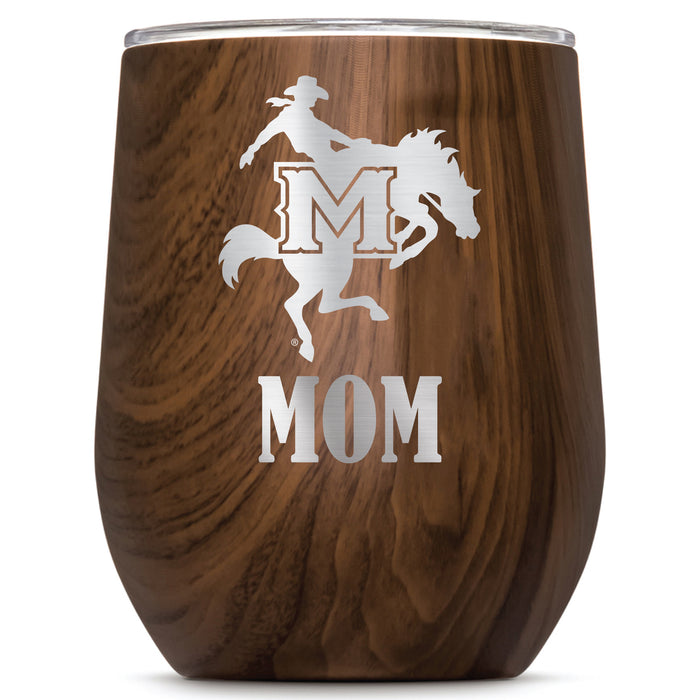 Corkcicle Stemless Wine Glass with McNeese State Cowboys Mom Primary Logo