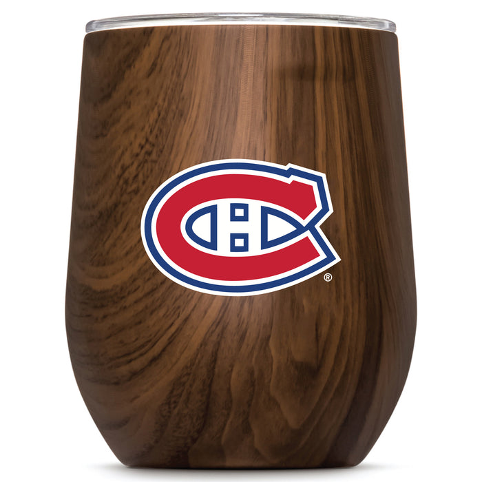 Corkcicle Stemless Wine Glass with Montreal Canadiens Primary Logo