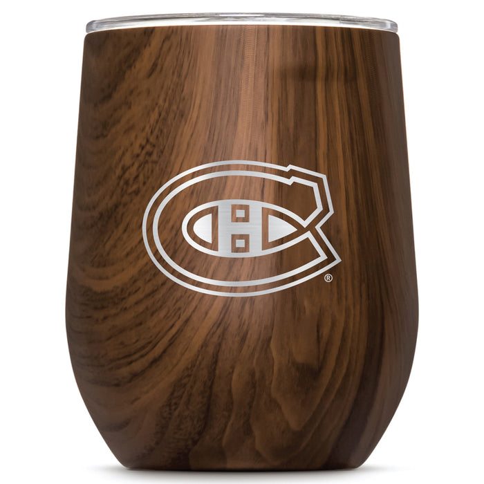 Corkcicle Stemless Wine Glass with Montreal Canadiens Primary Logo