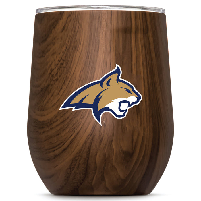 Corkcicle Stemless Wine Glass with Montana State Bobcats Primary Logo