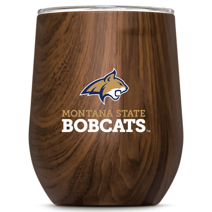 Corkcicle Stemless Wine Glass with Montana State Bobcats Secondary Logo