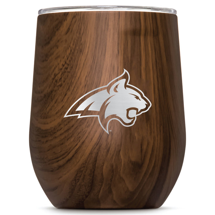 Corkcicle Stemless Wine Glass with Montana State Bobcats Primary Logo