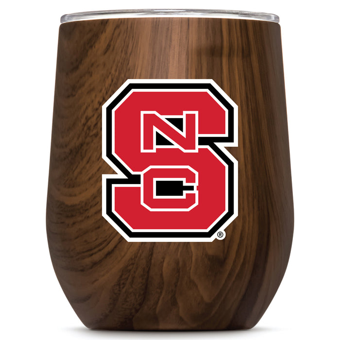 Corkcicle Stemless Wine Glass with NC State Wolfpack Primary Logo