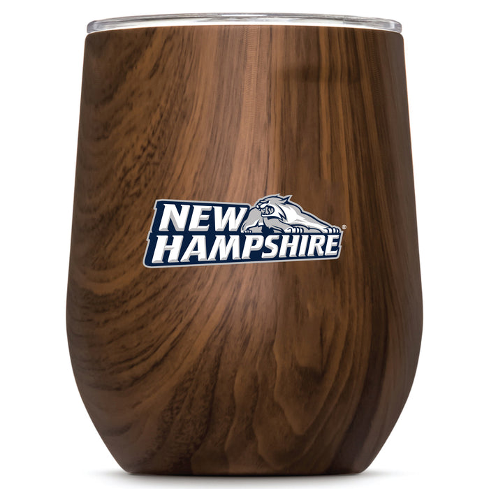 Corkcicle Stemless Wine Glass with New Hampshire Wildcats Secondary Logo