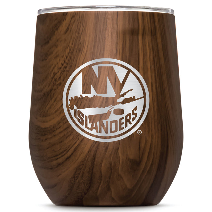 Corkcicle Stemless Wine Glass with New York Islanders Primary Logo