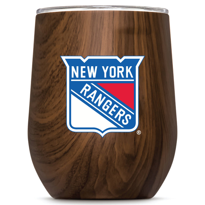 Corkcicle Stemless Wine Glass with New York Rangers Primary Logo