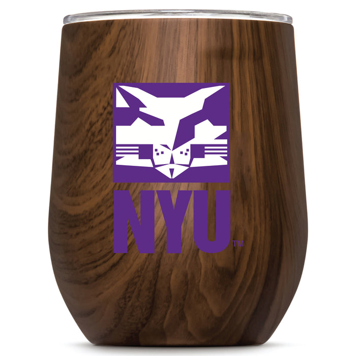 Corkcicle Stemless Wine Glass with NYU Secondary Logo