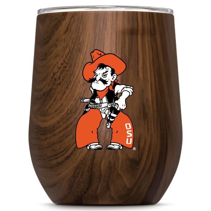 Corkcicle Stemless Wine Glass with Oklahoma State Cowboys Secondary Logo