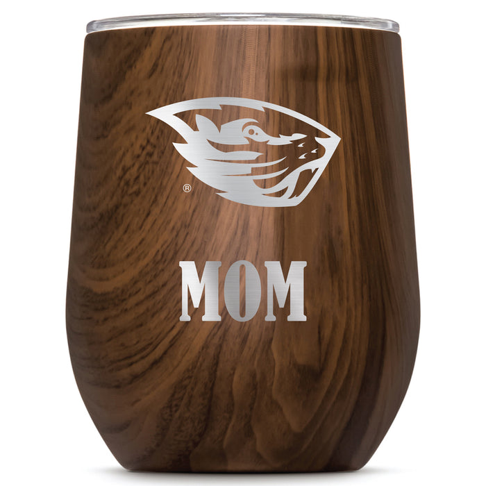 Corkcicle Stemless Wine Glass with Oregon State Beavers Mom Primary Logo