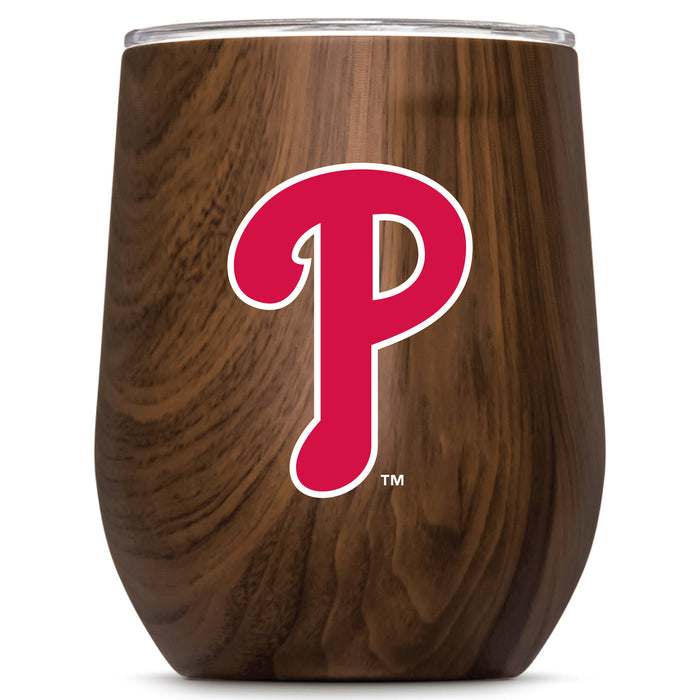 Corkcicle Stemless Wine Glass with Philadelphia Phillies Secondary Logo