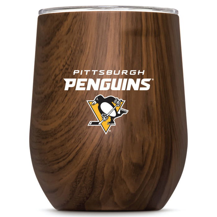 Corkcicle Stemless Wine Glass with Pittsburgh Penguins Secondary Logo