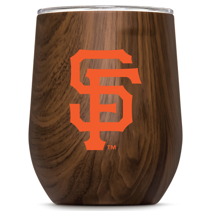 Corkcicle Stemless Wine Glass with San Francisco Giants Primary Logo