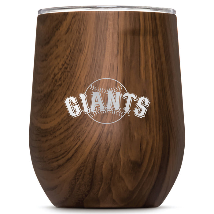 Corkcicle Stemless Wine Glass with San Francisco Giants Secondary Etched Logo