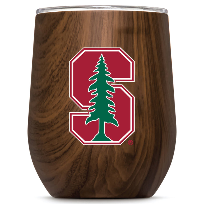 Corkcicle Stemless Wine Glass with Stanford Cardinal Primary Logo