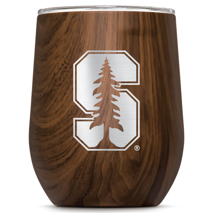 Corkcicle Stemless Wine Glass with Stanford Cardinal Primary Logo