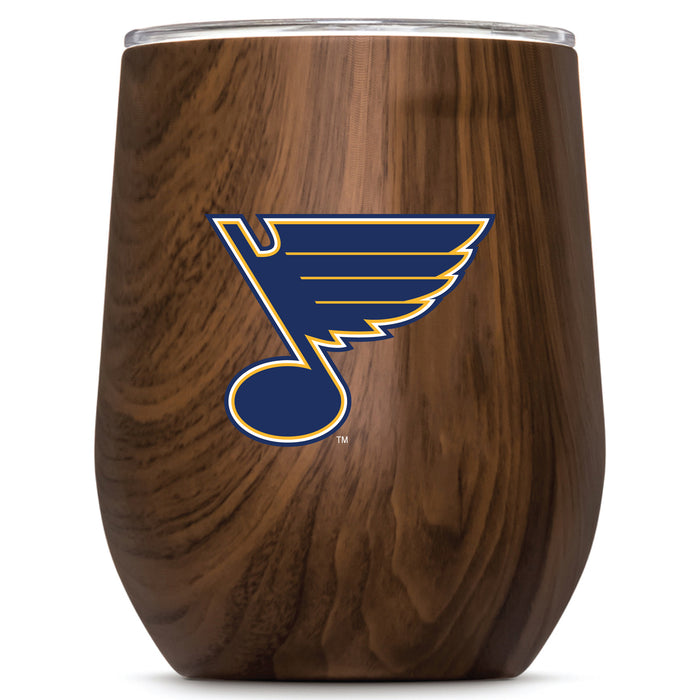 Corkcicle Stemless Wine Glass with St. Louis Blues Primary Logo