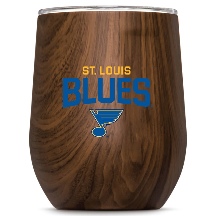 Corkcicle Stemless Wine Glass with St. Louis Blues Secondary Logo
