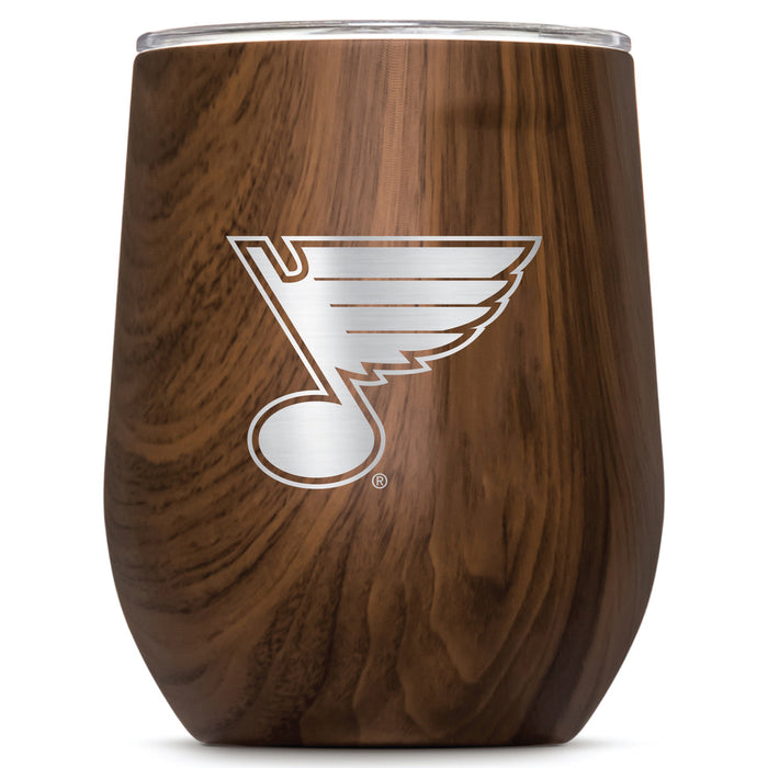 Corkcicle Stemless Wine Glass with St. Louis Blues Primary Logo