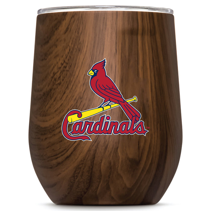 Corkcicle Stemless Wine Glass with St. Louis Cardinals Primary Logo