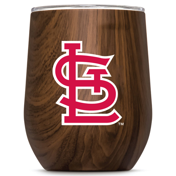 Corkcicle Stemless Wine Glass with St. Louis Cardinals Secondary Logo