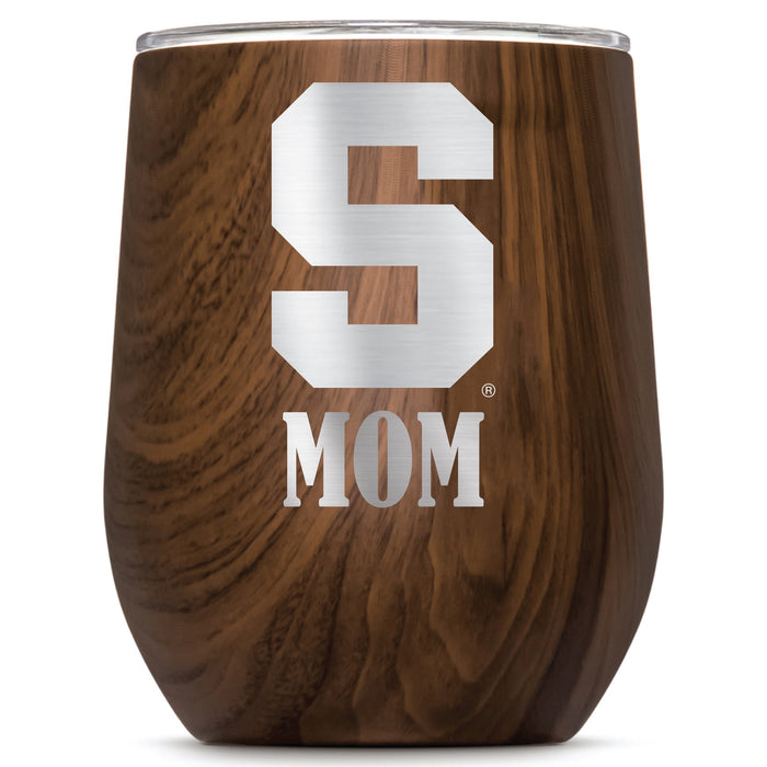 Corkcicle Stemless Wine Glass with Syracuse Orange Mom Primary Logo