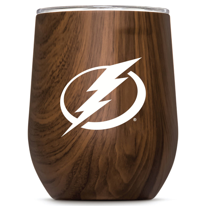 Corkcicle Stemless Wine Glass with Tampa Bay Lightning Primary Logo