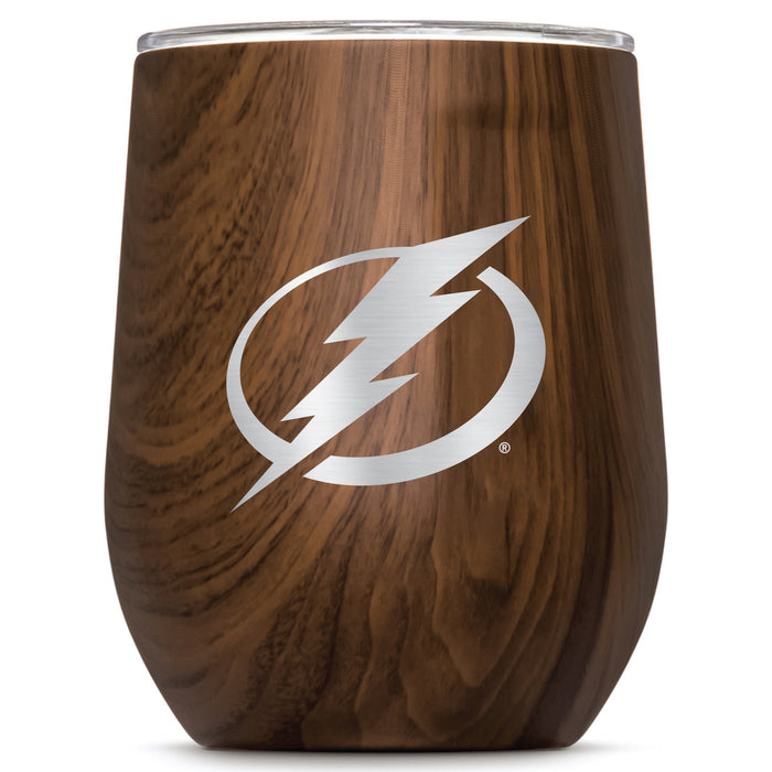 Corkcicle Stemless Wine Glass with Tampa Bay Lightning Primary Logo