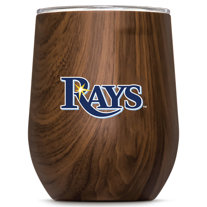 Corkcicle Stemless Wine Glass with Tampa Bay Rays Primary Logo